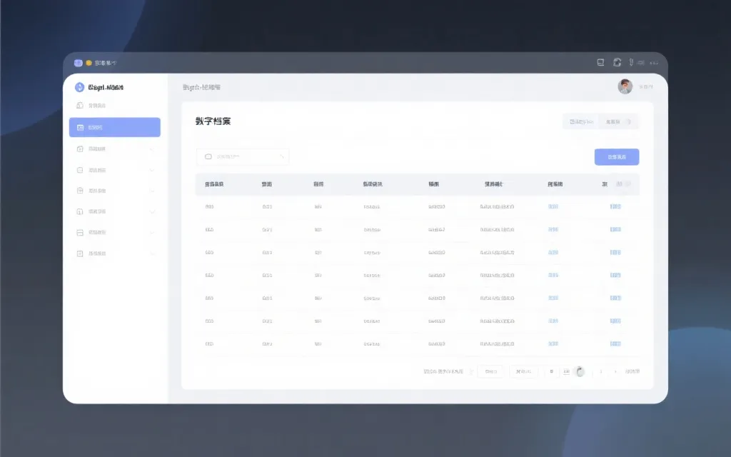 历史数据归档界面